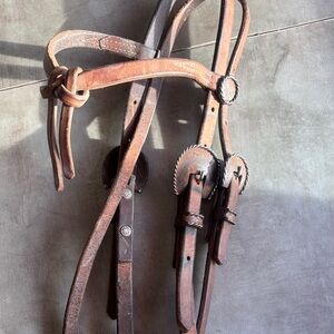 Leather Western Horse Bridle Headstall